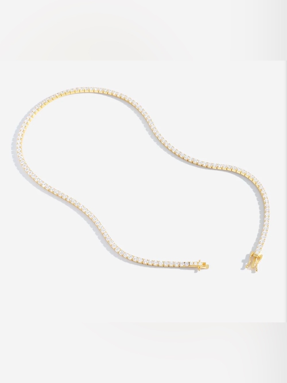 Mint Lilly 3mm Tennis Necklace
18k Gold Plated / 18" NWT - Picture 2 of 6